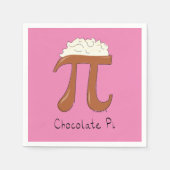 Chocolate Pi Day Symbool Wiskunde Leraar Funny Servet (Voorkant)