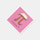 Chocolate Pi Day Symbool Wiskunde Leraar Funny Servet (Hoek)