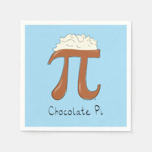 Chocolate Pi Day Symbool Wiskunde Leraar Funny Servet