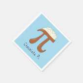 Chocolate Pi Day Symbool Wiskunde Leraar Funny Servet (Hoek)