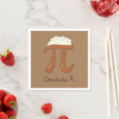 Chocolate Pi Day Symbool Wiskunde Leraar Funny Servet (Insitu)