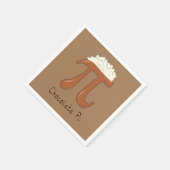 Chocolate Pi Day Symbool Wiskunde Leraar Funny Servet (Hoek)