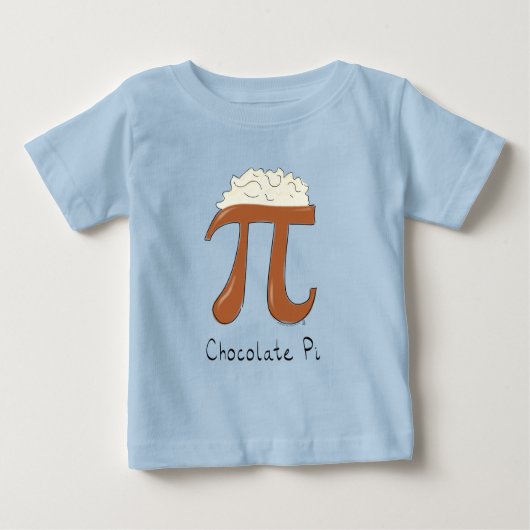 Chocolate Pi Schattigee Wiskunde Pi Day Kind Baby (Voorkant)