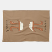 Chocolate Pi Wiskunde Cute Pie Baking Kitchen Towe Theedoek (Horizontaal)