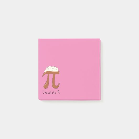 Chocolate Pi-Wiskunde leraar Post-it® Notes (Voorkant)