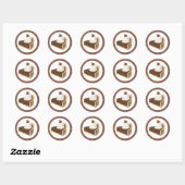 Chocolate Pie fun cartoon sticker (Vel)