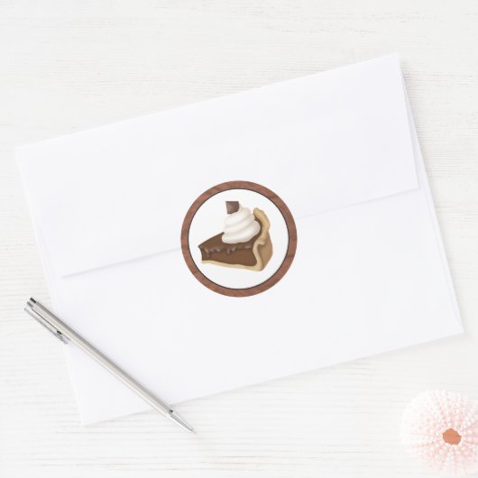 Chocolate Pie fun cartoon sticker (Envelop)