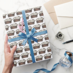 Chocolate Pie Whipped Cream Slice Dessert Baking Cadeaupapier