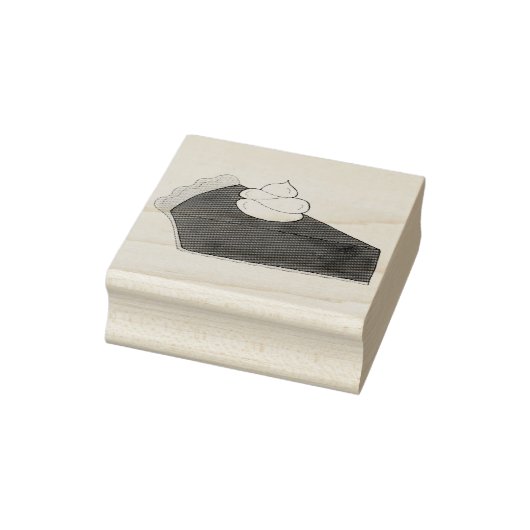 Chocolate Pie Whipped Cream Slice Dessert Baking Rubberstempel (Stempel)