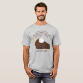 Chocolate Pie Whipped Cream Slice Dessert Baking T-shirt (Voorkant volledig)