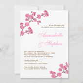 Chocolate Pink Flowers Weddenschap Kaart (Voorkant)