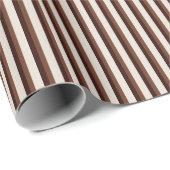 Chocolate Pinstripe Wrapping Paper - Sophisticated Cadeaupapier (Rol Hoek)