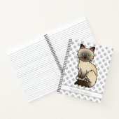 Chocolate Point Birmaanse kat / Ragdoll kat & aang Notitieboek (Binnen)