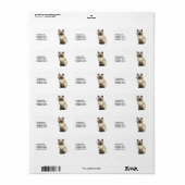 Chocolate Point Birman / Ragdoll Kat & Aangepaste  Etiket (Full Sheet)