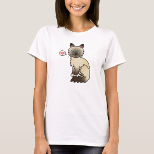 Chocolate Point Birman / Ragdoll Kat Liefde T-shirt
