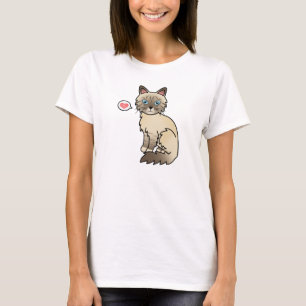 Chocolate Point Tabby Birman En Ragdoll Liefde.png T-shirt