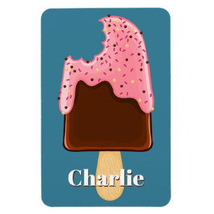 Chocolate Popsiche, aangepaste naam en kleurenmagn Magneet