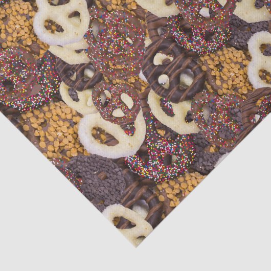 Chocolate Pretzels Pattern Tissuepapier (Detail)