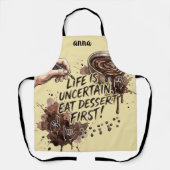 Chocolate Pudding Dag-Funny Pudding O'Clock Schort (Voorkant)