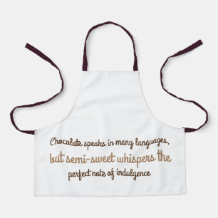 Chocolate Quote Schort – de perfecte noot