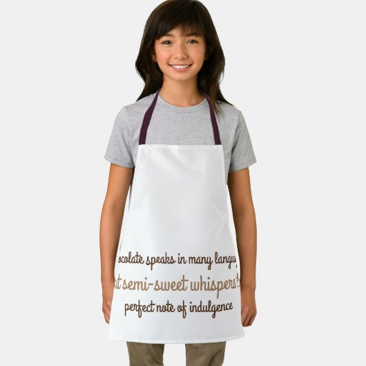 Chocolate Quote Schort – de perfecte noot (Insitu)