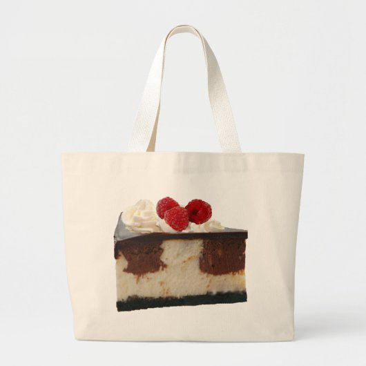 Chocolate Raspberry Cheesecake Grote Tote Bag (Voorkant)