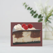 Chocolate Raspberry Cheesecake Recipe Kaart (Staand voorkant)