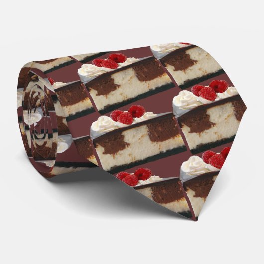 Chocolate Raspberry Cheesecake Stropdas (Opgerold)