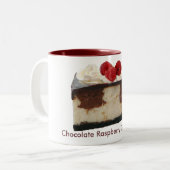 Chocolate Raspberry Cheesecake Tweekleurige Koffiemok (Voorkant links)