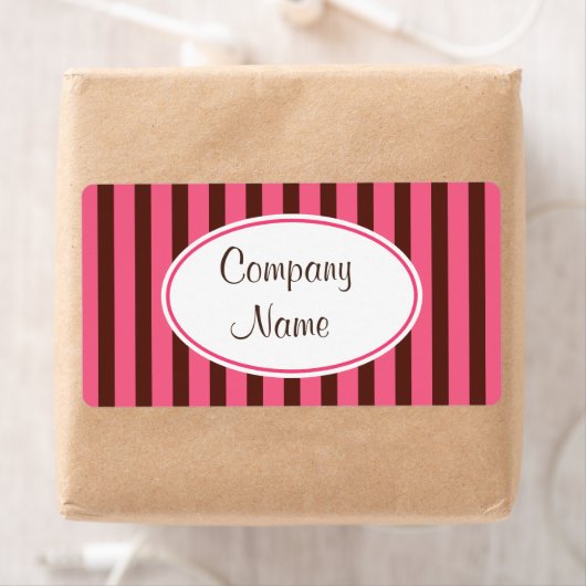 Chocolate Retro Business Labels (Insitu)