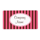 Chocolate Retro Business Labels (Voorkant)