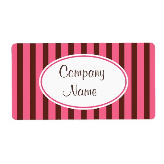 Chocolate Retro Business Labels (Voorkant)