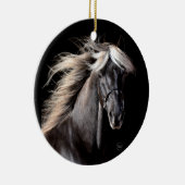 Chocolate Rocky Mountain Horse Keramisch Ornament (Rechts)