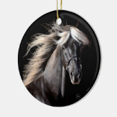 Chocolate Rocky Mountain Horse Keramisch Ornament (Links)