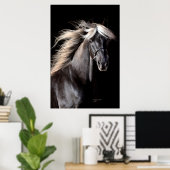 Chocolate Rocky Mountain Horse Poster (Thuiskantoor)