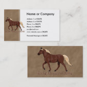 Chocolate Rocky Mountain Horse Visitekaartje (Voorkant / Achterkant)