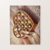 Chocolate Romantic Treasures Heart Box Legpuzzel (Verticaal)
