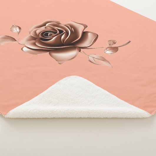 Chocolate Rose Glaze Sherpa Deken (3/4)