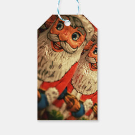 Chocolate Santa Custom Script Christmas Cadeaulabel