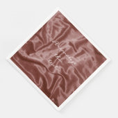 Chocolate Satin-Personalized-Dinner-Napkins Servet (Hoek)