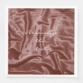 Chocolate Satin-Personalized-Dinner-Napkins Servet (Voorkant)
