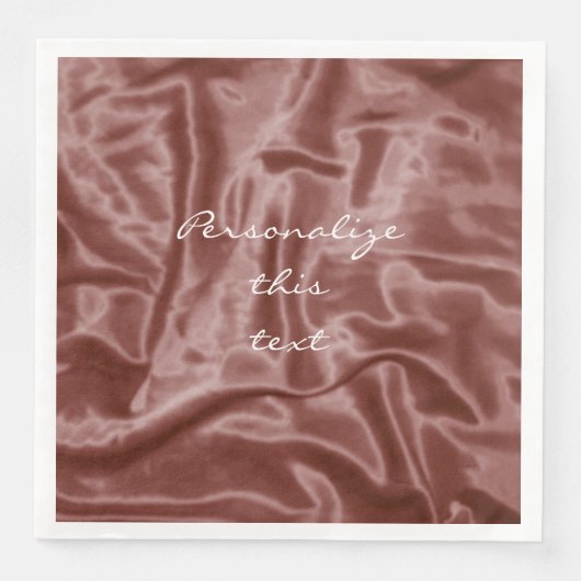 Chocolate Satin-Personalized-Dinner-Napkins Servet (Voorkant)