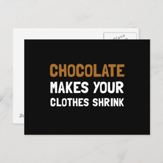 Chocolate Shrink Briefkaart (Voorkant / Achterkant)