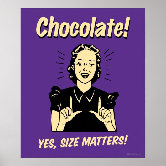 Chocolate: Size Matters Poster (Voorkant)