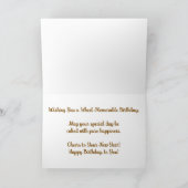 "Chocolate Skidmarks" Verjaardag Kaart (Binnen)