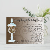 Chocolate Snoep Buffet Bar, Urn of Sweets Kaart (Staand voorkant)