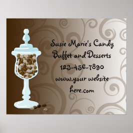 Chocolate Snoep Buffet Bar, Urn of Sweets Poster