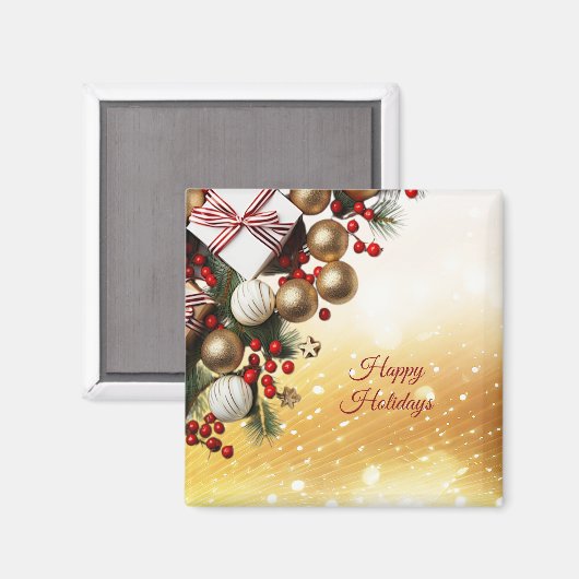 Chocolate Snoep kerstmagneet Magneet (Voorkant / Achterkant)