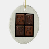 Chocolate Snoep Love - SRF Keramisch Ornament (Rechts)