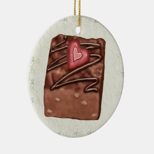 Chocolate Snoep Love - SRF Keramisch Ornament (Rechts)